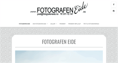 Desktop Screenshot of fotografeneide.no